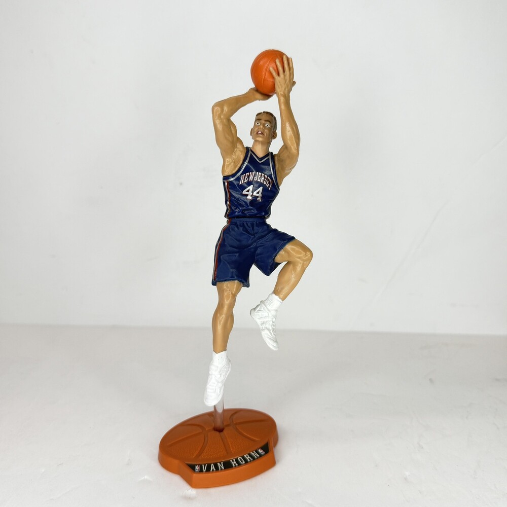 Vintage New Jersey Nets Van Horn Action Figure Multi Color NBA Basketball 1999